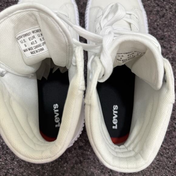 Levi's Womens Canvas Hightop Fashion Sneaker Shoe Size 9 - Picture 8 of 12